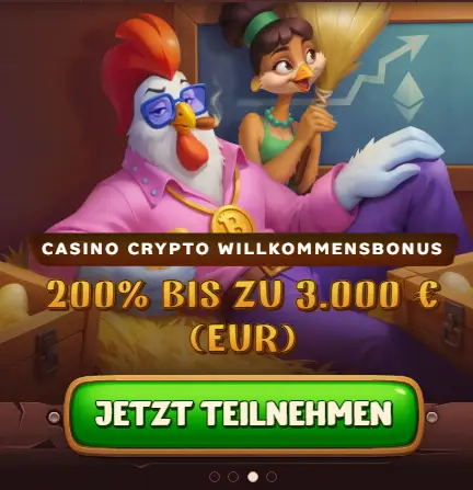 Roostino casino banner crypto mobile