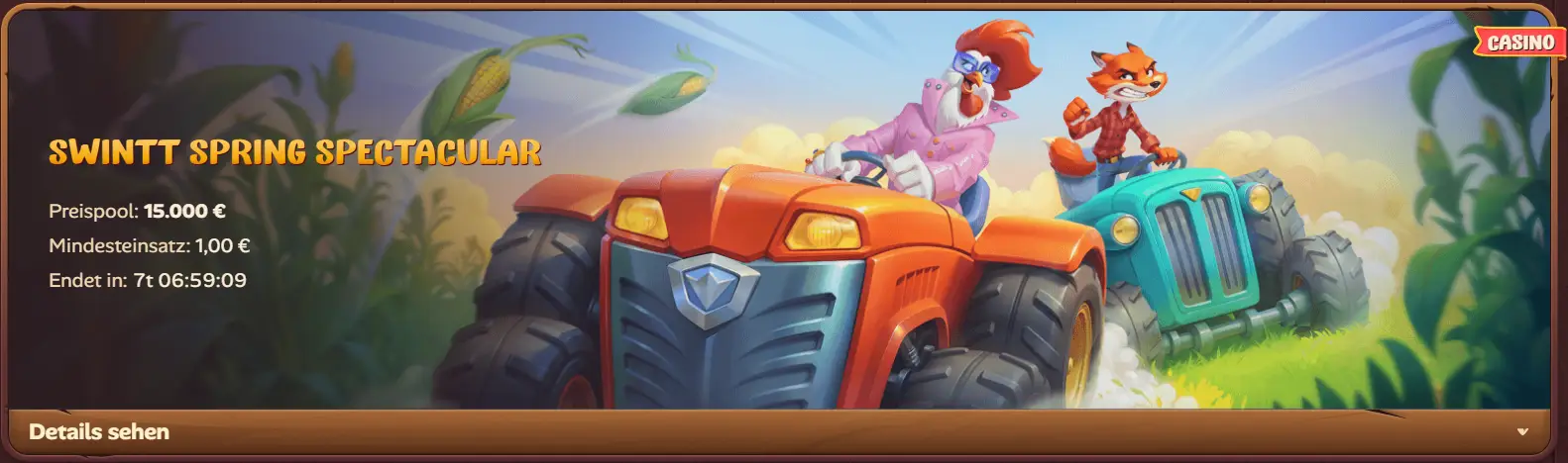 Roostino casino turniere